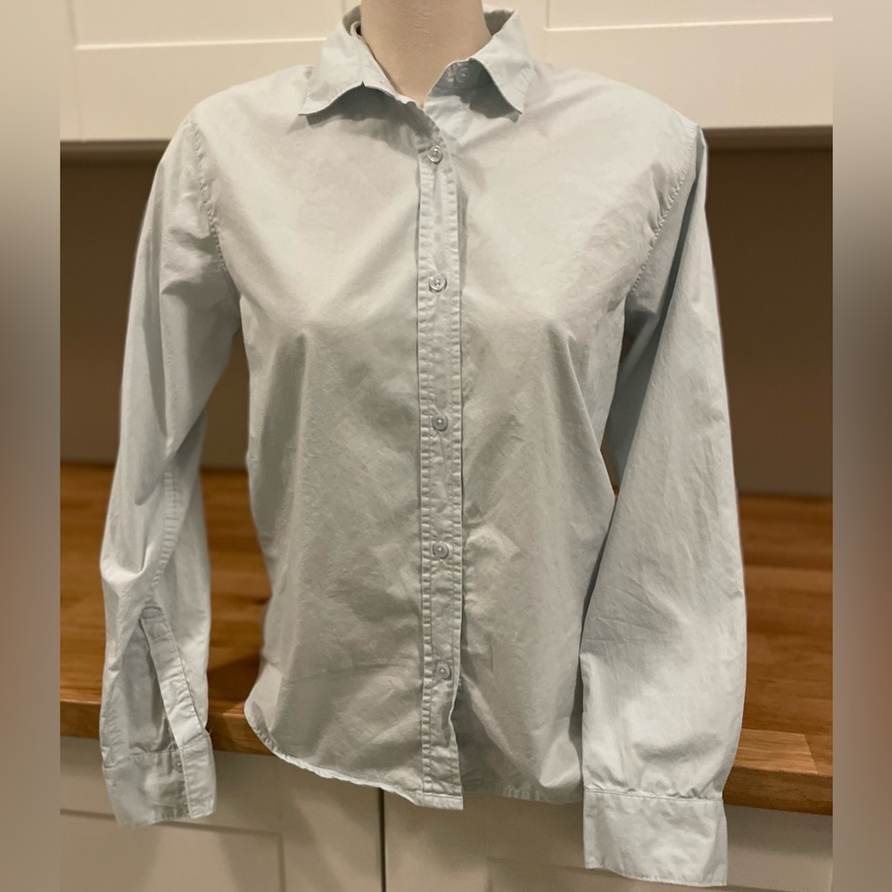 OAK + FORT Light Blue Button-Up Shirt